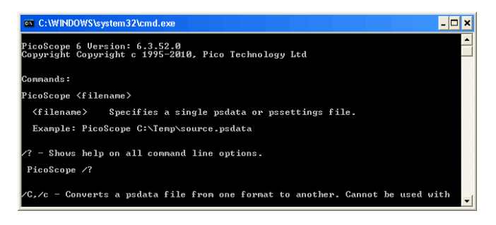 PicoScope Command-line